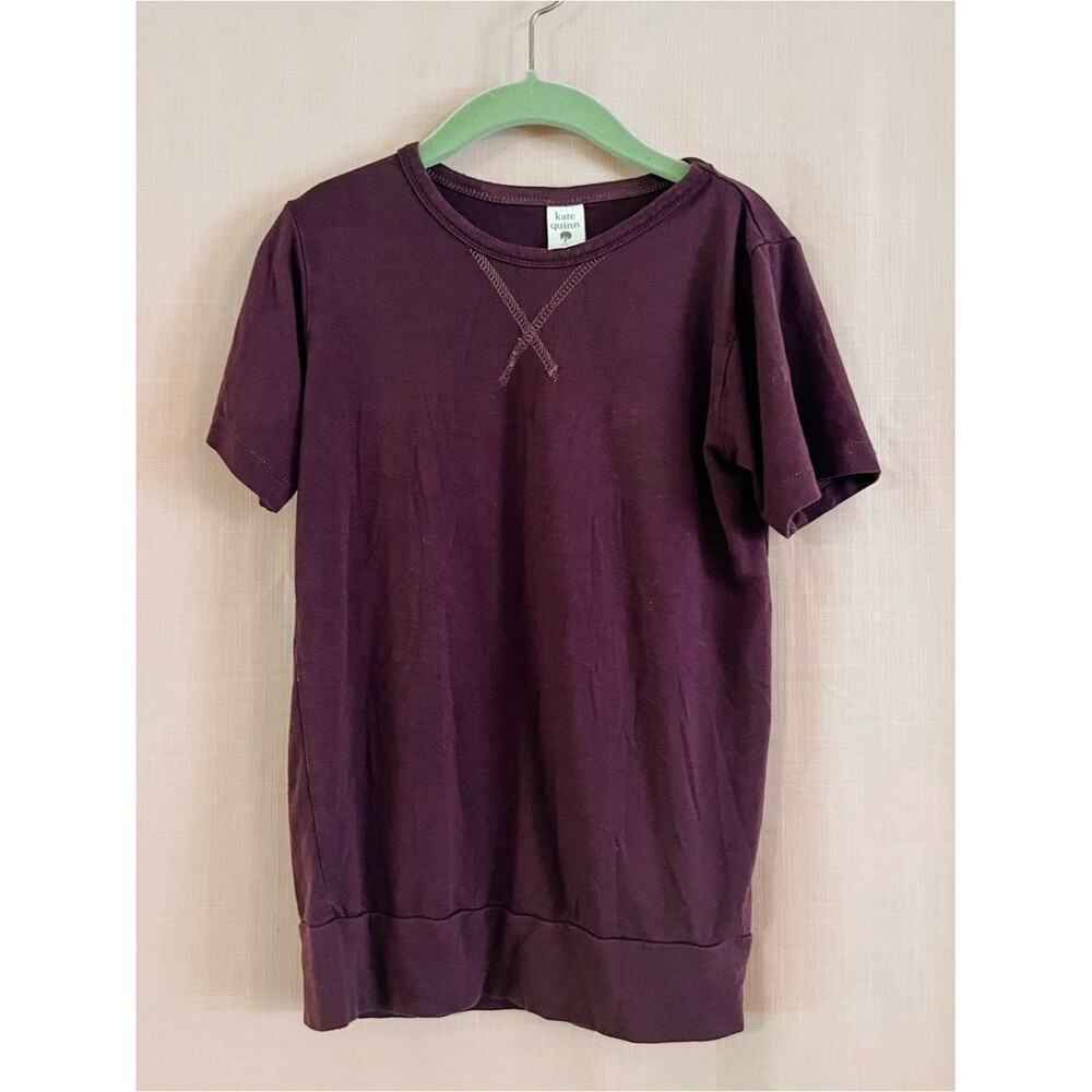 Kate Quinn Chocolate Brown Lightweight Banded Short Sleeve Tee